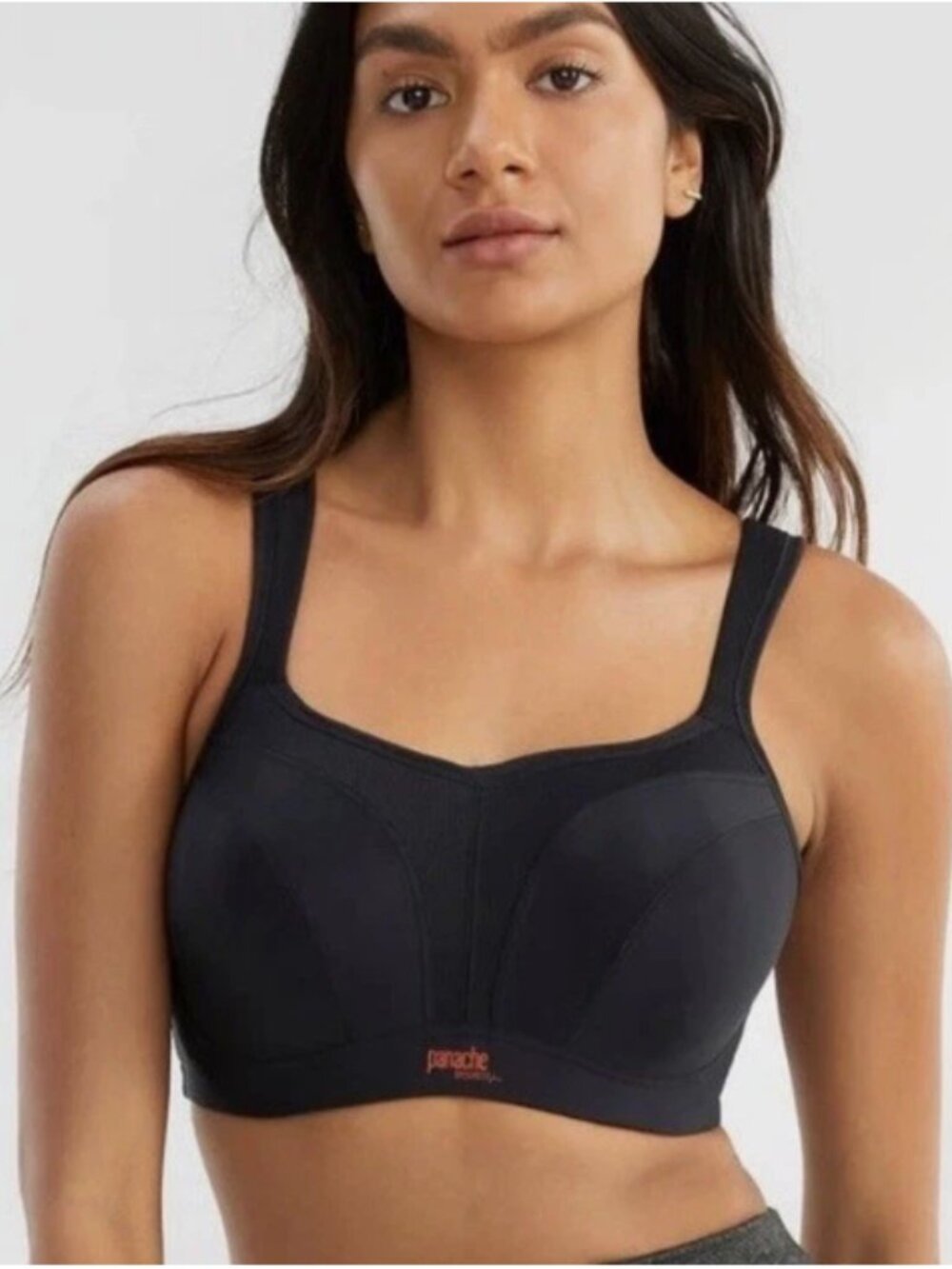 Panache Black Wireless Molded Support Sports Bra Size 38D New